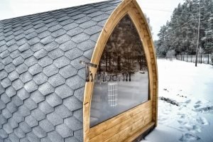 igloo sauna med panorama vindue